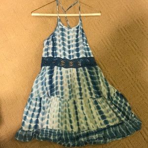 LF Blue Tie-Dye Dress